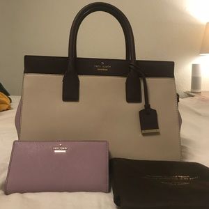 Kate Spade three tone purse & wallet